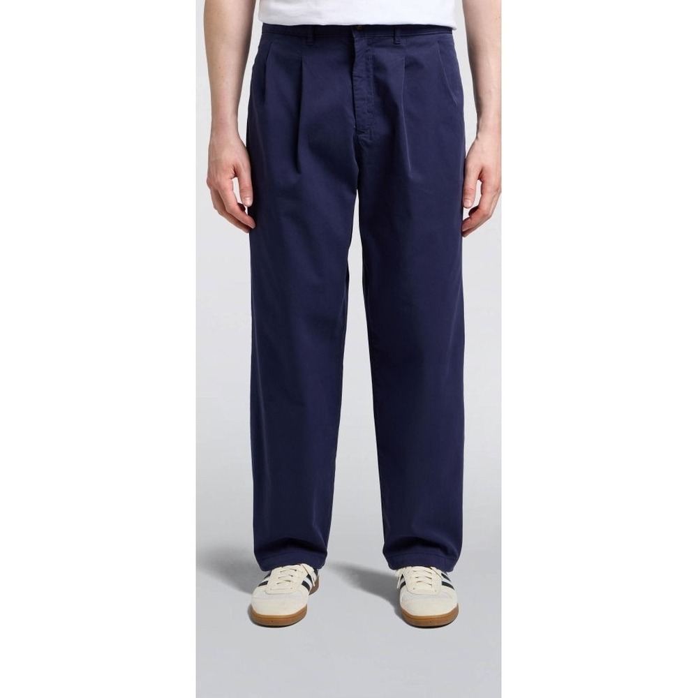 Edwin Men's Sorren Straight Relaxed Fit Fine Twill Cotton Pants - Blue 36x29
